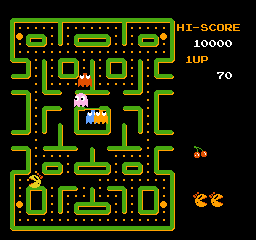 Ms. Pac-Man (USA) In game screenshot
